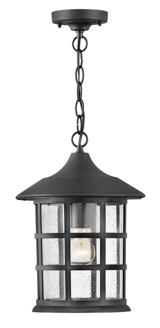 Buy textured-black-with-clear-seedy-glass-and-clear-shade Freeport Elements Outdoor (Damp) Hanging Lanterns by Hinkley