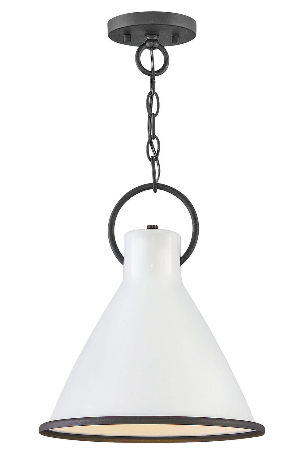Winnie Pendant by Hinkley – Lights: 1 Light (12.25"L x 12.25"W x 15.50"H) – Finish: Polished White – Hinkley-3557PT