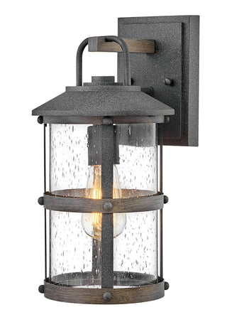 Buy aged-zinc-with-clear-seedy-glass Lakehouse Outdoor (Wet) Wall Lantern by Hinkley