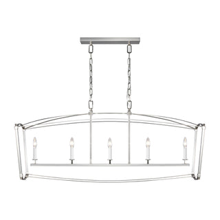 Buy polished-nickel Thayer Outdoor (Damp) Chandelier by Visual Comfort Studio