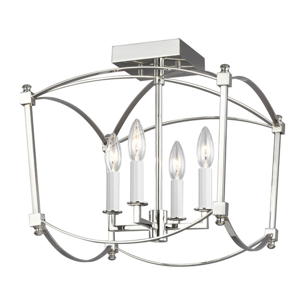 Thayer Outdoor (Damp) Semi Flush Mount Light by Visual Comfort Studio