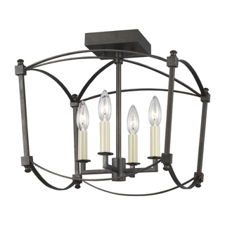 Buy smith-steel Thayer Outdoor (Damp) Semi-Flush Mount Ceiling Light by Visual Comfort Studio