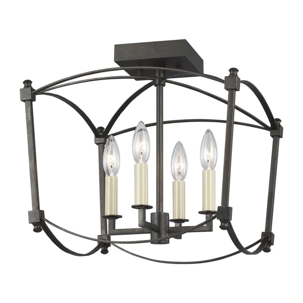 Thayer Outdoor (Damp) Semi Flush Mount Light by Visual Comfort Studio