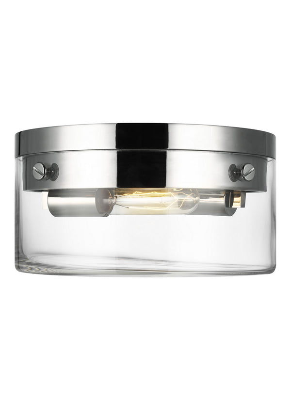 Garrett Outdoor (Damp) Flush Mount Ceiling Light by Visual Comfort Studio