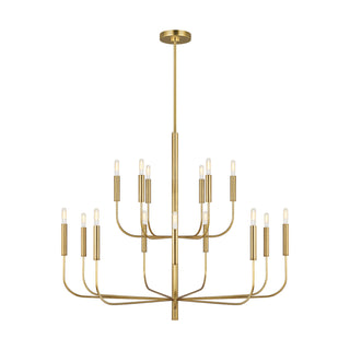 Buy burnished-brass Brianna Outdoor (Damp) Chandelier by Visual Comfort Studio