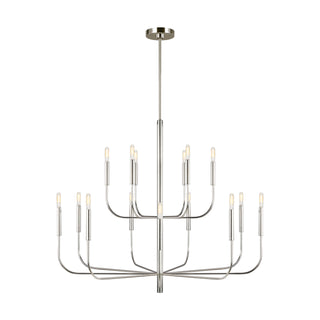 Buy polished-nickel Brianna Outdoor (Damp) Chandelier by Visual Comfort Studio
