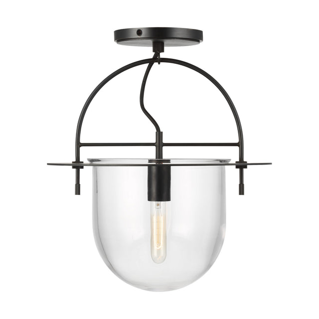 Nuance Outdoor (Damp) Semi-Flush Mount Ceiling Light by Visual Comfort Studio