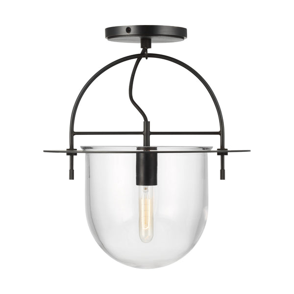 Nuance Outdoor (Damp) Flush Mount Ceiling Light by Visual Comfort Studio