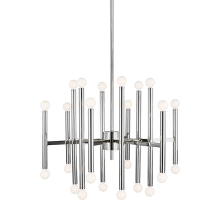 Buy polished-nickel Beckham Modern Outdoor (Damp) Chandelier by Visual Comfort Studio