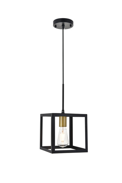 Resolute Pendant by Elegant Lighting – Lights: 1 Light (7.90"L x 7.90"W x 8.70"H) – Finish: brass – Elegant Lighting-LD4063D8BRB