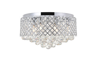 Buy chrome Tully Flush Mount Ceiling Light by Elegant Lighting
