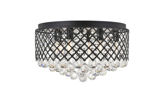 Buy matte-black Tully Flush Mount Ceiling Light by Elegant Lighting