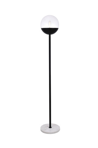 Buy black-with-clear-glass Eclipse Floor Lamp by Elegant Lighting