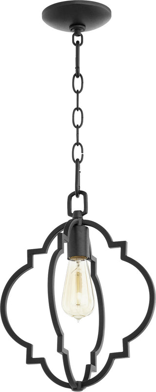 Buy textured-black Dublin Outdoor (Damp) Pendant by Quorum