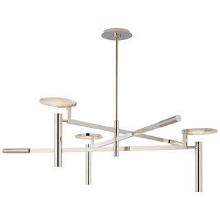 Buy polished-nickel Melange Outdoor (Damp) Chandelier by Visual Comfort Signature