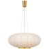 Soft Brass with Rice Paper Glass and Natural/Cream Shade