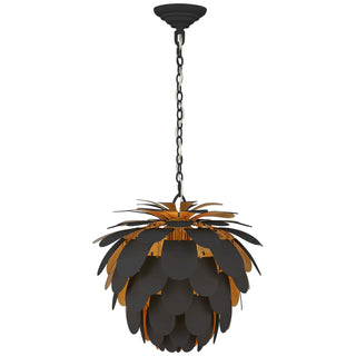 Buy matte-black-and-gild-and-multicolor-shade Cynara Chandelier by Visual Comfort Signature