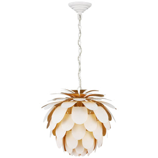 Buy white-and-gild-and-multicolor-shade Cynara Chandelier by Visual Comfort Signature
