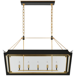 Buy matte-black-and-gild Caddo Outdoor (Damp) Lantern by Visual Comfort Signature