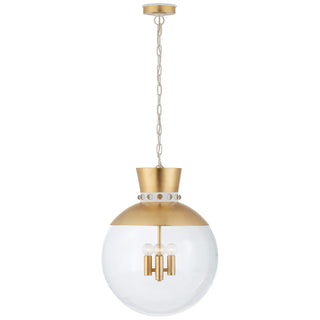Buy gild-and-white Lucia Outdoor (Damp) Pendant by Visual Comfort Signature