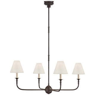 Buy aged-iron-and-ebonized-oak Piaf Chandelier by Visual Comfort Signature