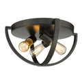 Colson Outdoor (Damp) Flush Mount Ceiling Light by Golden