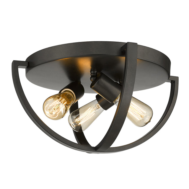 Colson Outdoor (Damp) Flush Mount Light by Golden