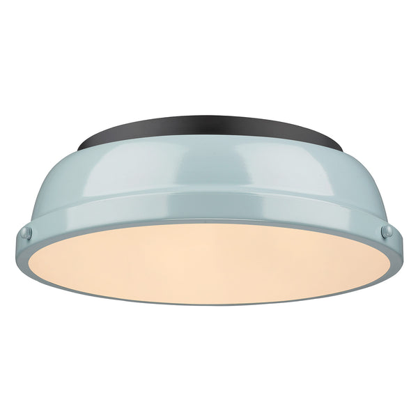 Duncan Outdoor (Damp) Flush Mount Ceiling Light by Golden