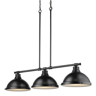 Buy matte-black-with-matte-black-glass Duncan Pendant by Golden