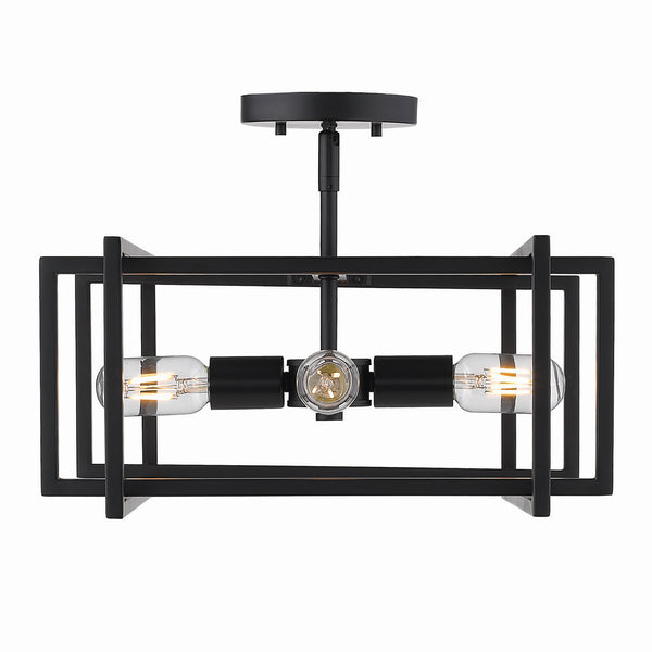 Tribeca Outdoor (Damp) Semi Flush Mount Light by Golden