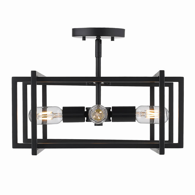 Tribeca Outdoor (Damp) Semi Flush Mount Light by Golden