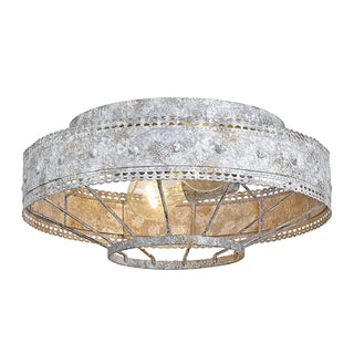 Ferris Outdoor (Damp) Flush Mount Ceiling Light by Golden