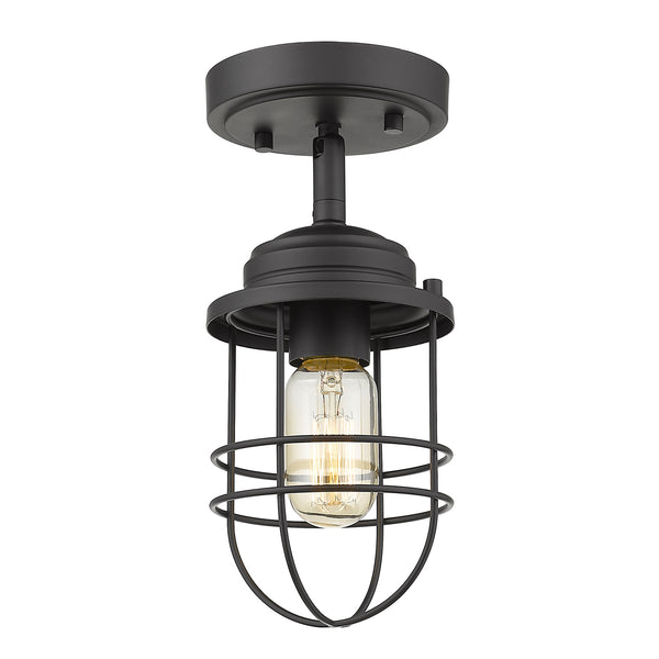 Seaport Outdoor (Damp) Semi Flush Mount Light by Golden