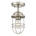 Seaport Outdoor (Damp) Semi-Flush Mount Ceiling Light by Golden