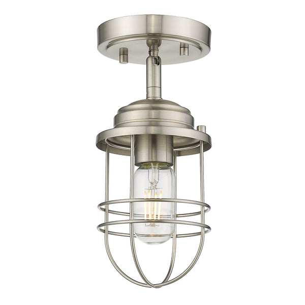 Seaport Outdoor (Damp) Semi Flush Mount Light by Golden