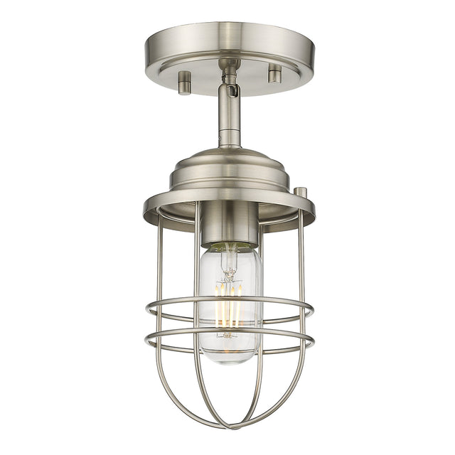 Seaport Outdoor (Damp) Semi Flush Mount Light by Golden