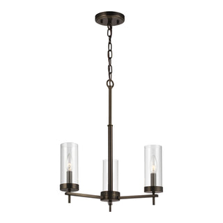 Buy brushed-oil-rubbed-bronze-with-clear-glass-and-clear-shade Zire Outdoor (Damp) Chandelier by Visual Comfort Studio