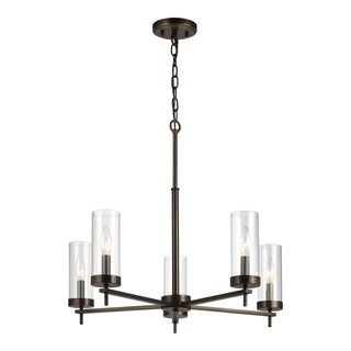 Buy brushed-oil-rubbed-bronze-with-clear-glass Zire Outdoor (Damp) Chandelier by Visual Comfort Studio