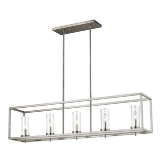 Buy brushed-nickel-with-clear-glass Zire Outdoor (Damp) Pendant by Visual Comfort Studio