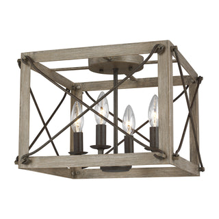 Thornwood Outdoor (Damp) Flush Mount Ceiling Light by Visual Comfort Studio