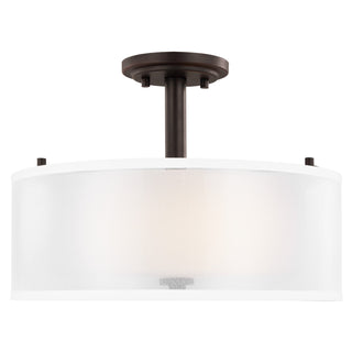 Elmwood Park Outdoor (Damp) Semi-Flush Mount Ceiling Light by Generation Lighting