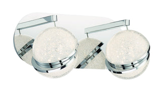 Buy chrome-with-chrome-glass Silver Slice Vanity by George Kovacs