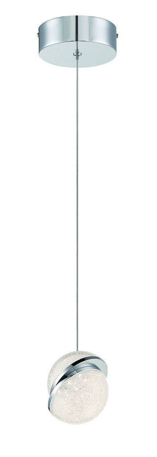 Silver Slice Outdoor (Damp) Pendant by George Kovacs