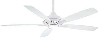 Buy white-finish-with-white-blades Dyno XL Ceiling Fan with Light by Minka Aire