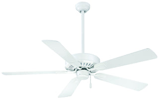 Buy flat-white-finish-with-flat-white-blades Contractor Plus Ceiling Fan by Minka Aire
