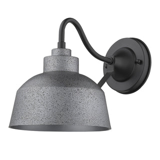 Buy gray-with-gray-metal-bowl-shaped-shade-13-75-x12-x12-glass Barnes Wall Lantern by Acclaim Lighting