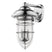Chrome with Clear, Seedy Glass Urn Shaped Globe 10.25``x6.8``x6.8`` Glass