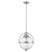 Satin Nickel with Clear, Glass Globe 11.75``x11.25``x11.25`` Glass