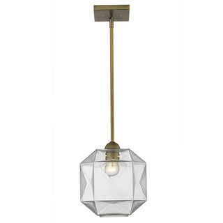 Buy brass-with-clear-faceted-abstract-glass-globes-10-x9-75-x9-75-glass Loft Pendant by Acclaim Lighting