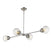 Polished Nickel with Clear, Glass Globes 5.75``x6``x6`` Glass and Clear Shade